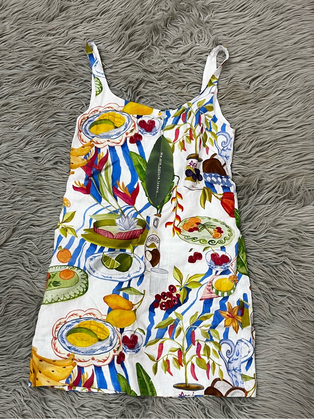 NWT Farm Rio Fresh Table Linen Mini Dress - Picture 9 of 10